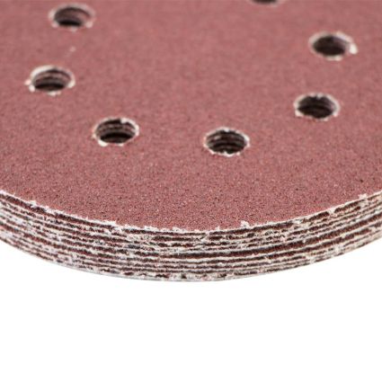 Шлифовальный круг 8 отверстий Ø125мм P60 (10шт) Sigma (9122641) - 4