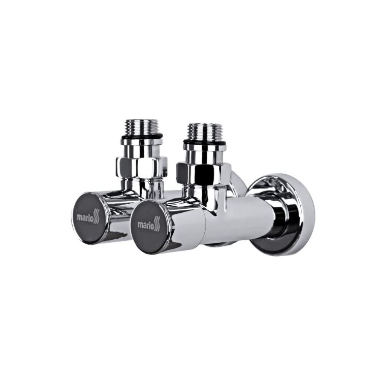 Кран кутовий круглий для радіаторів Mario 4820111353224 - 1