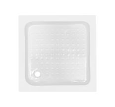 Душовий піддон квадратний акрил 80х80х14см KAPIELKA ST80x80x14 низький, Lidz