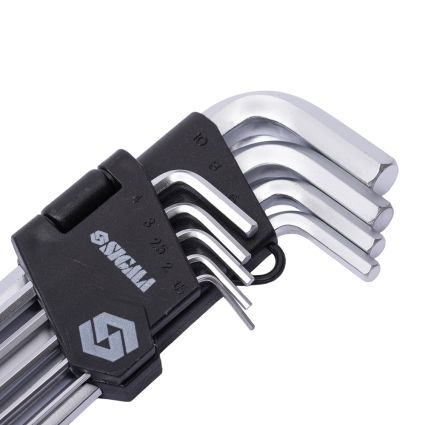 Ключі шестигранні 9шт 1,5-10мм CrV (середні куля) Sigma (4022121) - 3