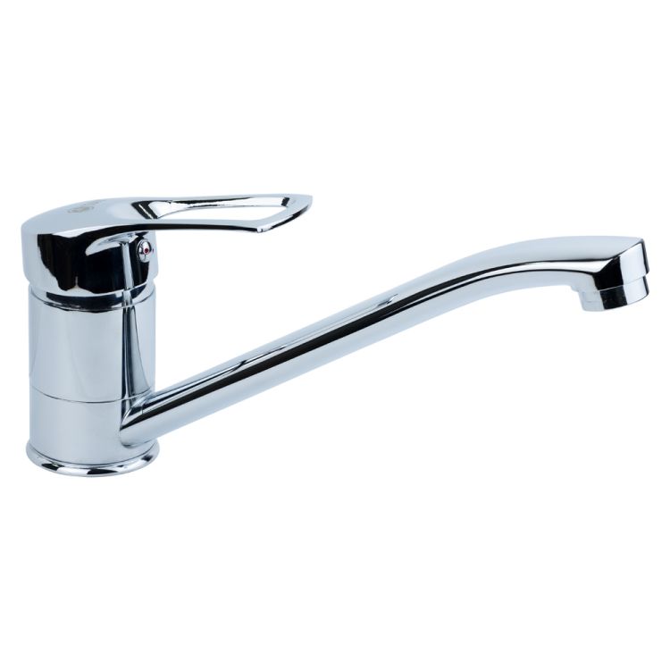 Змішувач SM Ø40 для кухні гусак прямий 250мм на шпильці TAU (SM-2B244C) - 1