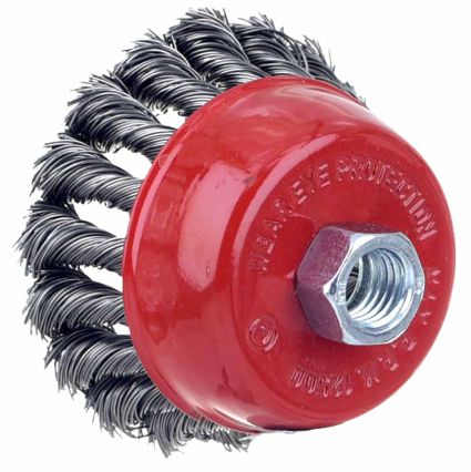 Щетка проволочная чашеобразная Ø75мм М14×2мм (стальная витая) Sigma (9026071) - 5