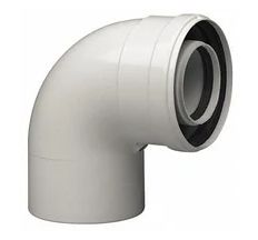 Коліно коаксіальне 60*100  90-04ВВ  (китай)