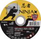 Диск відрізний по металу та нержавіючій сталі NINJA ТМ &amp;quot;VIROK&amp;quot; Ø=125х22.23 мм t=1.6 мм 65V180 - 1