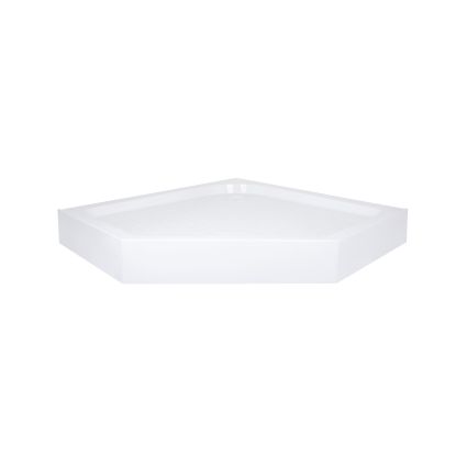 Lidz Душовий піддон DOZORCA SC90x90.LOW, низький, п'ятикутний, акриловий + ніжки, діаметр зливу 50 мм - 3