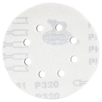 Шлифовальный круг 8 отверстий Ø125мм P320 (10шт) Sigma (9122731) - 2