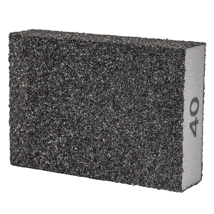 Губка шлифовальная четырехсторонняя 100х70х25мм P40 Sigma (9130631) - 2