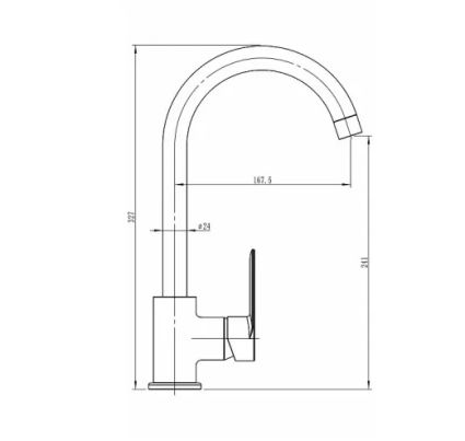 Смеситель д/кухонной мойки 2113-915-00 LINDA KFA ARMATURA - 2