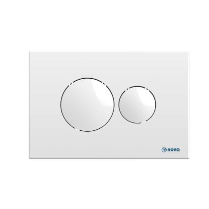 Кнопка Nova 7310N до установки круглая белая 7310N/0 - 1