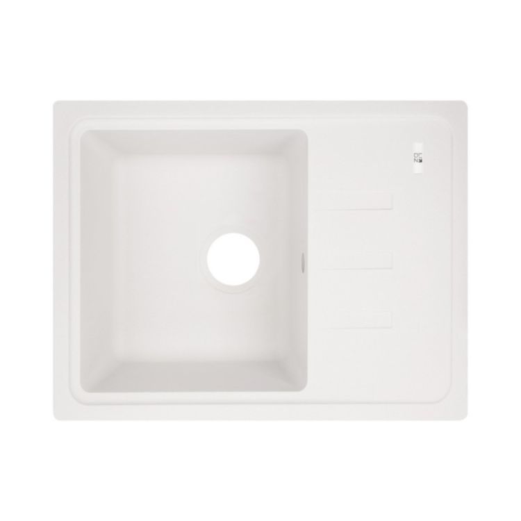 Кухонна мийка Lidz 620x435/200 WHI-01 (LIDZWHI01620435200) - 1