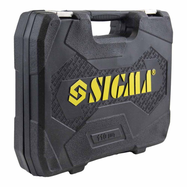 Набор насадок торцевых и бит 1/4&amp;quot;, 1/2&amp;quot; 108шт CrV mid Sigma (6003771) - 4