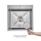 Акційний набір Lidz: мийка H5050H інтегрована Decor Honeycomb 2,5/0,5 мм LDH5050DEC48365 + Змішувач Aria для кухні з гнучким виливом (k35) Grey - 5