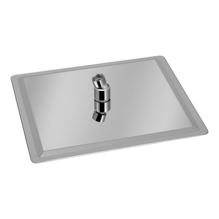 Лійка для верхнього душу Лейки Lidz Лейка 230 300x300 мм прямокутна LDNIA230NKS32453 Chrome - 3
