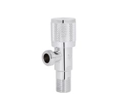 Кран кутовий (круг)  Thermo Alliance Standart 1/2"ЗЗ, нерж, хром, керам. буксу TAS351W1515