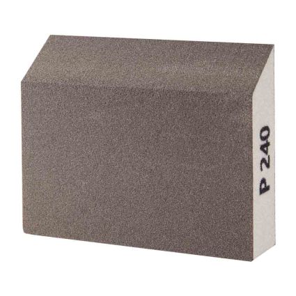 Губка шлифовальная четырехсторонняя угловая 110×90×25мм P240 Sigma (9130511) - 2