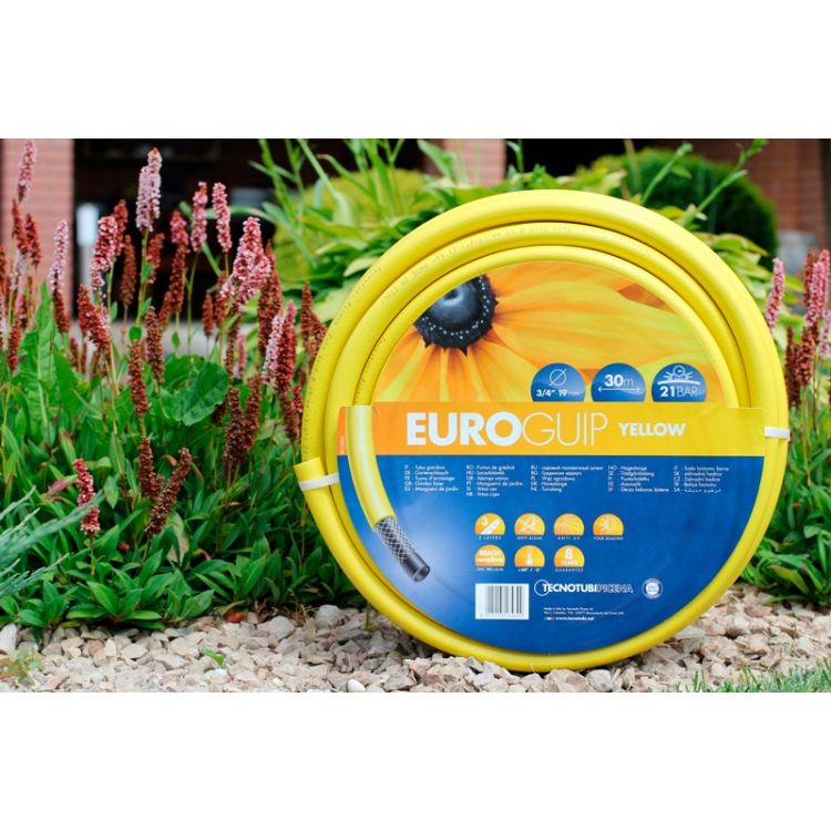 Шланг садовый Tecnotubi Euro Guip Yellow для полива диаметр 1/2 дюйма, длина 50 м (EGY 1/2 50) - 2
