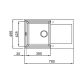 Кухонна мийка Lidz 790x495/230 MAR-07 (LIDZMAR07790495230) - 2