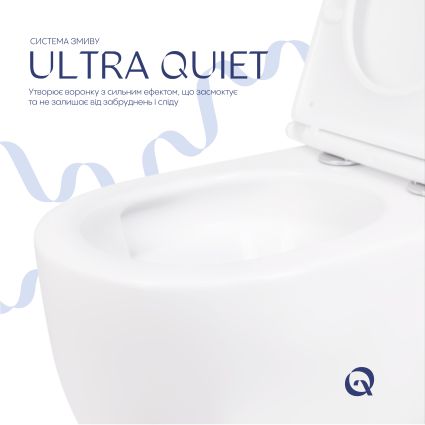 Унітаз підвісний Qtap Taurus безободковий з сидінням Soft-close QTTAU26W45428 - 6