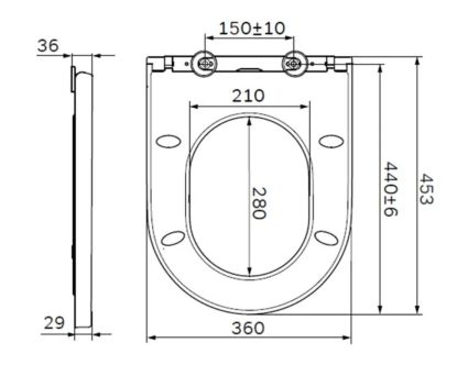 Сидение д/унитаза slim wrap-over микролифт V2.0 C707858WH Spirit AM/PM - 2