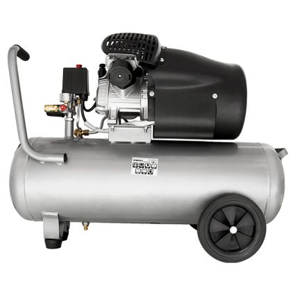 Компрессор двухцилиндровый 2.5кВт 455л/мин 10бар 50л (2 крана) Sigma (7043721) - 3