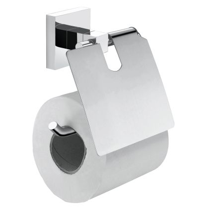 Cuadro тримач туалетного паперу з кришкою, cromo - 1