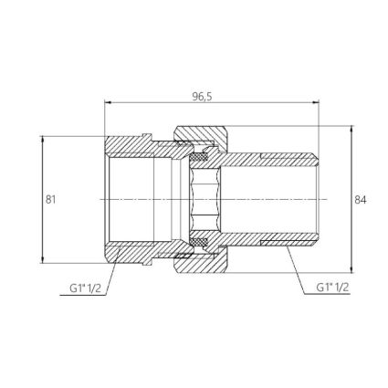 Згін &amp;quot;Американка&amp;quot; SD Forte 1&amp;quot; 1/2 прямий - 2