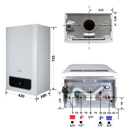 Котел газовий Thermo Alliance Ewa System 24 кВт одноконтурний, конденсаційний - 2