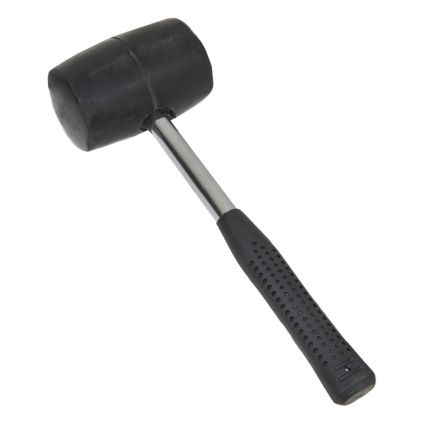 Киянка резиновая чёрная 680г металлическая обрезиненная рукоятка SIGMA (4317491) - 2