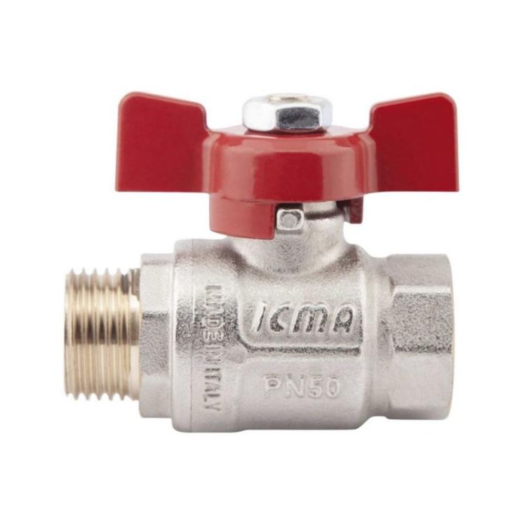 Кран шаровой Icma 1/2&amp;quot; прямой №351 - 3