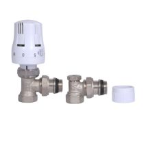 Комплект угловых кранов с термоголовкой 1/2&quot; Standart TAS352W15 Thermo Alliance