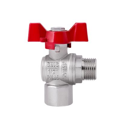 Кран кульовий SD Forte 1/2&amp;quot; ВН для води кутовий (метелик) - 3