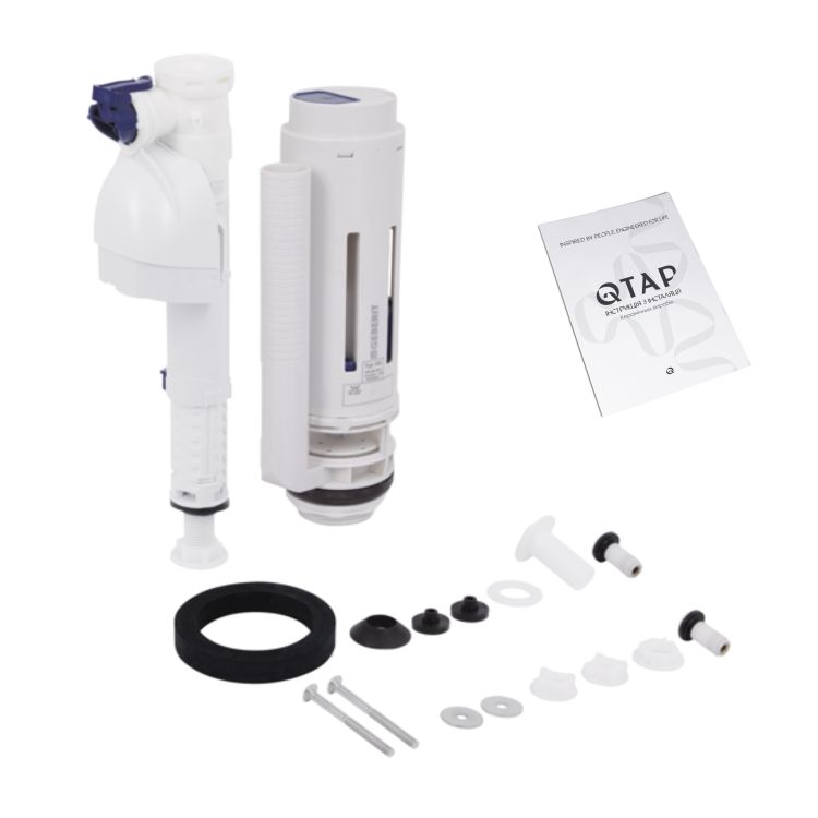 Унитаз-компакт Stork WHI 2179P безободковый, Q-tap - 9