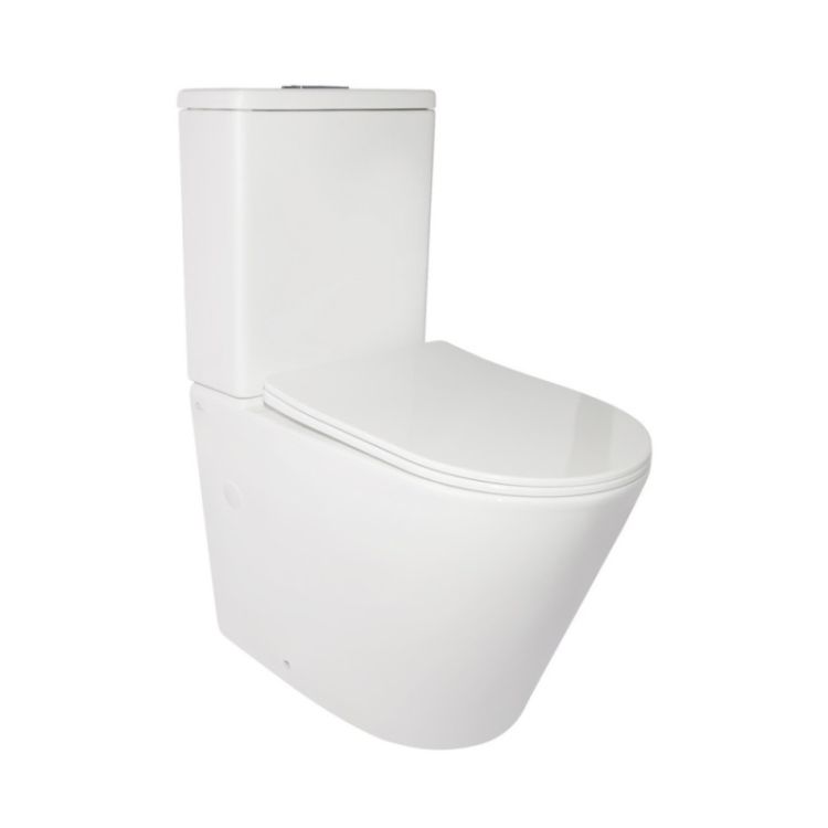 Унитаз-компакт Stork WHI 2179P безободковый, Q-tap - 1