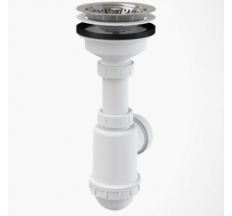 А446Р Сифон д\мойки из нерж. решеткой d115 и подводкой d50/40