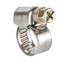 Хомут черв'ячний нержавіючий 9мм D8-12мм 25шт Sigma (2510001)