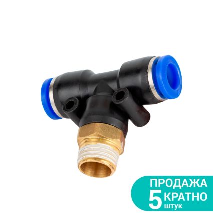 Штуцер цанговый (Т-образный) Ø6*6*6мм МТ 1/2&amp;quot; Sigma (7027351) - 1