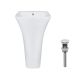 Комплект Qtap Crow: Раковина напольна моноблок 450x435x835 мм White + Донний клапан PU02O - 1