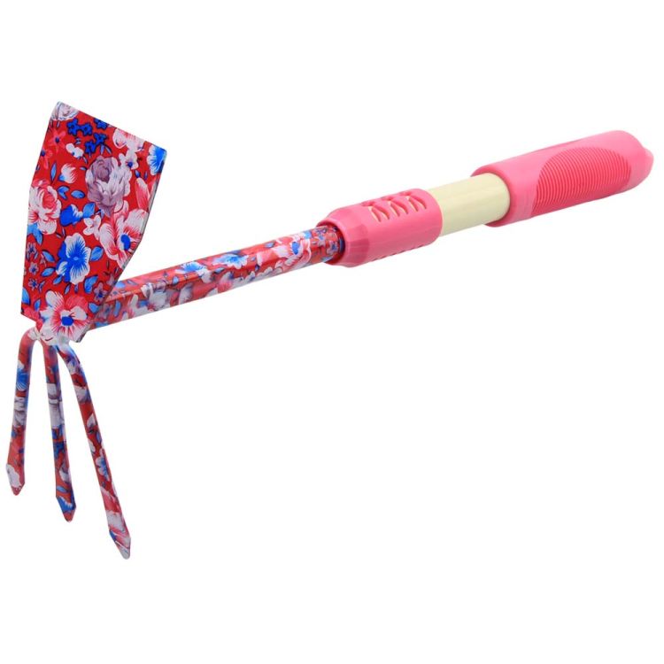 Мотика комбінована плоска + 3-х зубая (pink) (TPR) FLORA (5043184) - 7