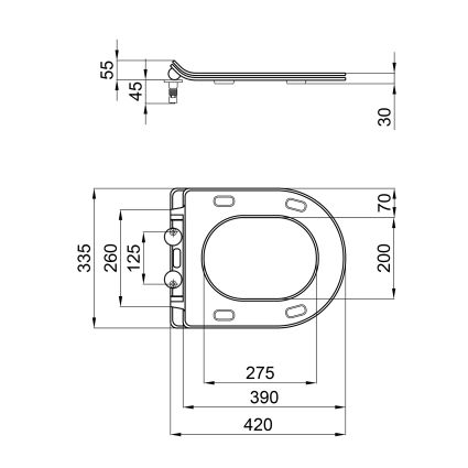Сидіння для унітазу Qtap Presto з мікроліфтом Slim QT26991217AW - 2