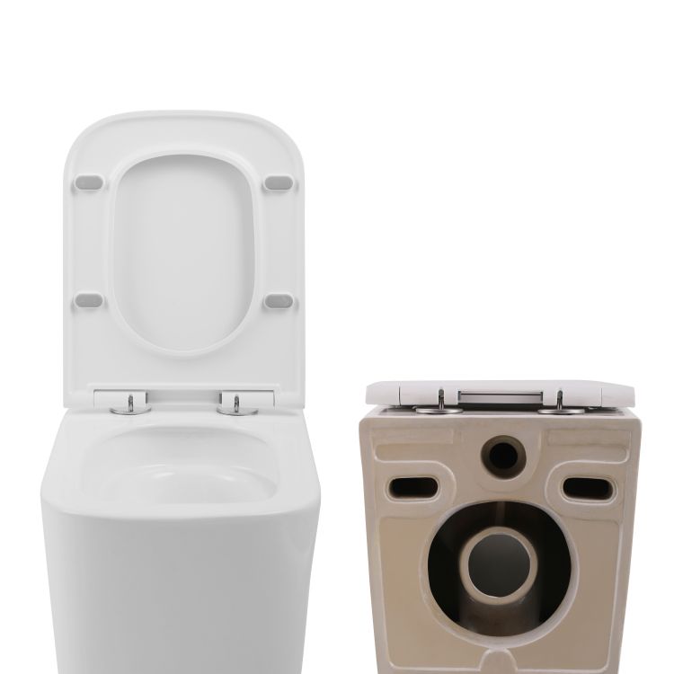 Унитаз подвесной Qtap Tern Ultra Quiet безобедочный с сиденьем Soft-close WHITE QT17332303AW - 3