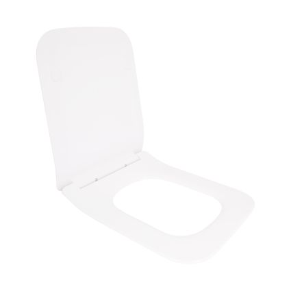 Qtap Сиденье для унитаза (Crow 640) 460x350x47 мм, White, с микролифтом, Slim Duroplast, Quick Release QTSC179W48700 - 4