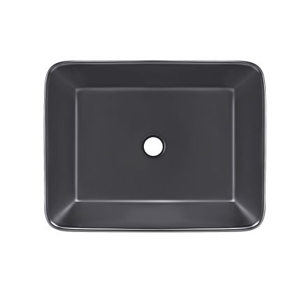 Раковина-чаша Qtap Tern 480х370х135 Matt black QT176069MB - 1