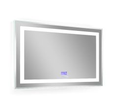 Зеркало 80*70см, с подсветкой, bluetooth, дата, время, температура, радио (мебель под умывальник VERITY LINE)