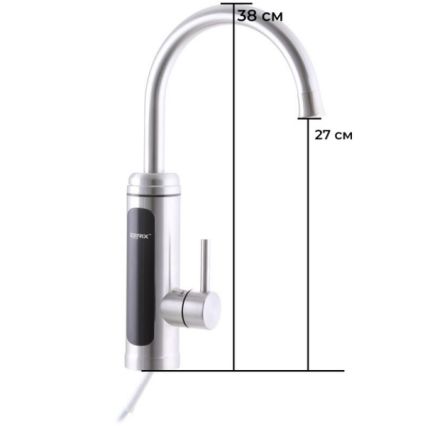 Водонагреватель проточный 3,5 кВт ELW34-E нерж с индикатором темп. - 2