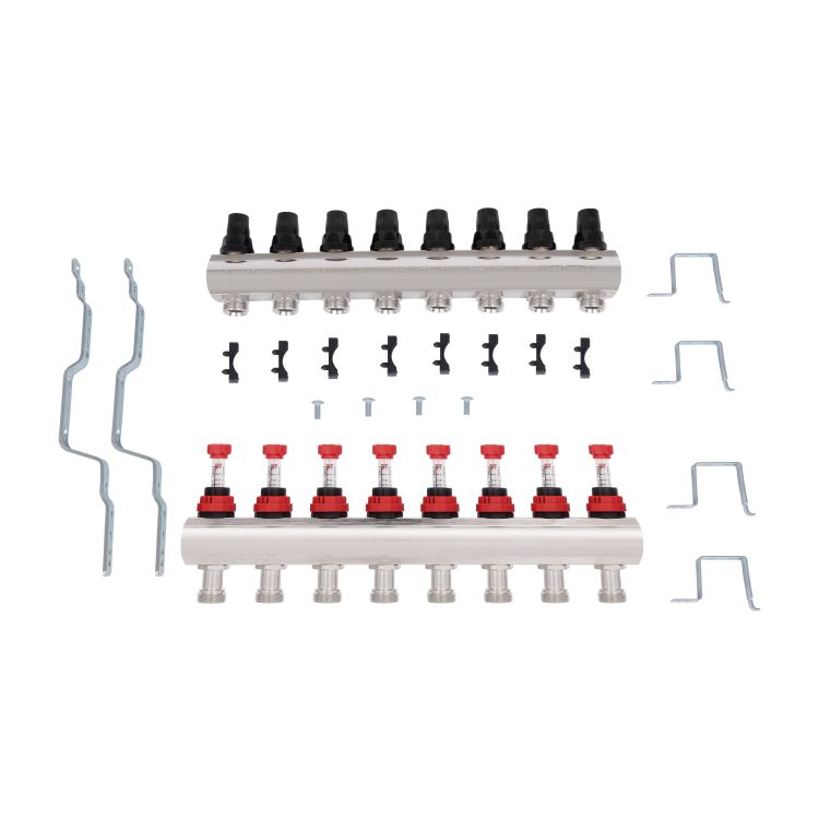 Колектор з витратомірами SD Forte 1&amp;quot; на 8 виходів - 10