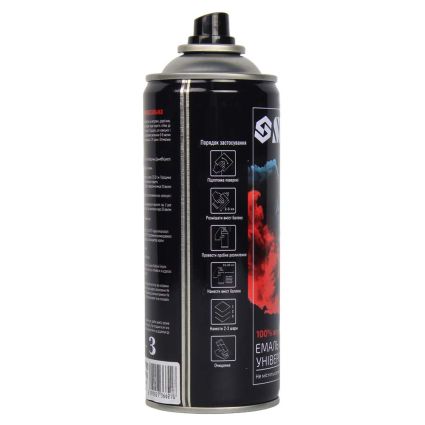Эмаль аэрозольная акриловая 400мл RAL 9010 белый мат SIGMA (2736621) - 3