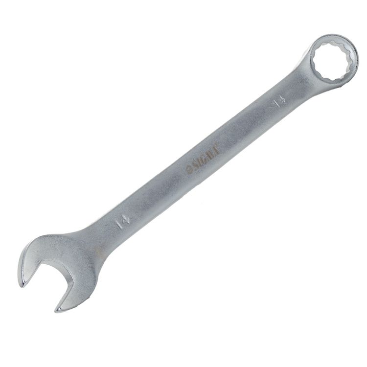 Ключ рожково-накидний 14мм CrV satine Sigma (6021141) - 6