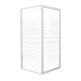 FRIDA душова кабіна 90*90*185 см, профіль білий, скло "Frizek" (скла+двері)