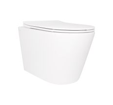 Унитаз подвесной Scorpio QT1433053ERW безобедк-й с сиденьем Slim Soft-close, Q-tap