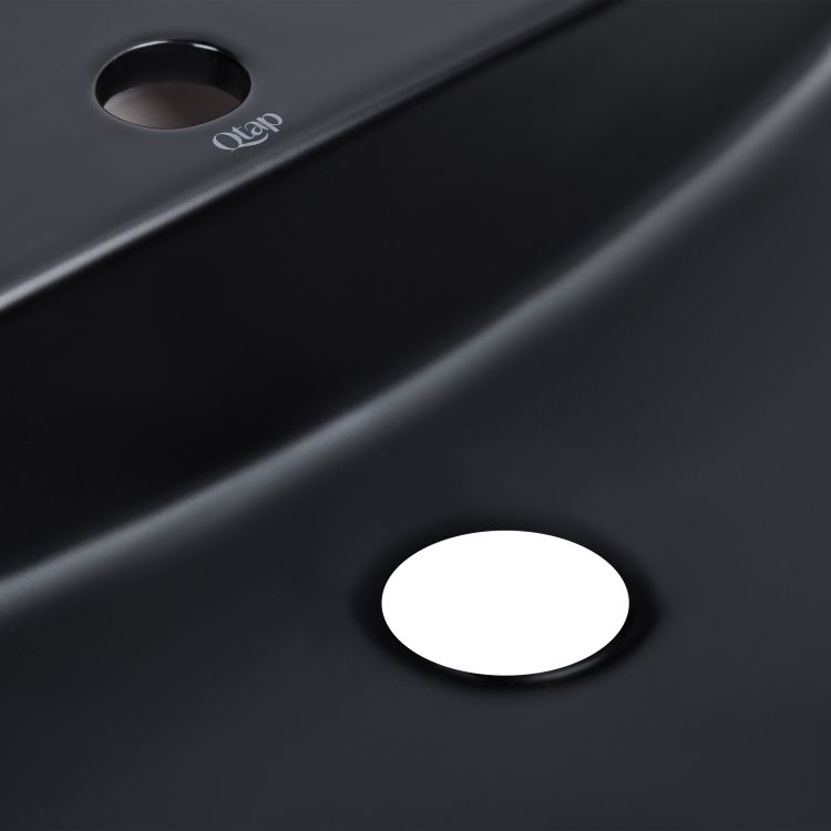 Раковина-чаша Qtap Scorpio 610x400x120 Matt black QT142203MBMBN - 5
